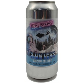 Neon Raptor Clusters Snowglobe