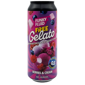 Funky Fluid Free Gelato: Berries & Cream